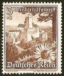 Sellos de Europa - Alemania -  DEUTSCHES REICH - WINTERHILF SWERK - FLOR Y CASTILLO