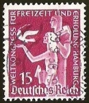 Stamps Germany -   CONGRESO MUNDIAL DE DEPORTE Y RECREACION DE HAMBURGO