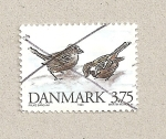 Sellos de Europa - Dinamarca -  Gorriones
