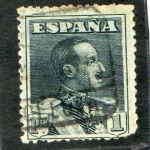 Stamps : Europe : Spain :  321-  Alfonso XIII. Tipo Vaquer.