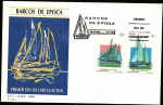 Stamps Spain -  Barcos de época - Yate Giralda - Goleta Saltillo - SPD