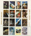 Stamps : Asia : United_Arab_Emirates :  Historia del espacio