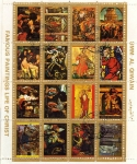 Stamps : Asia : United_Arab_Emirates :  pinturas famosas de la vida de Cristo