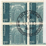 Stamps : Europe : Switzerland :  Portal Romano del Duomo de Basilea
