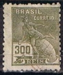 Stamps Brazil -  Scott  228  Mercury