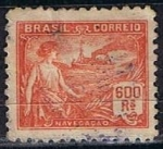 Sellos de America - Brasil -  Scott  231  Navegacion (2)