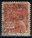 Stamps Brazil -  Scott  253  Mercury (3)