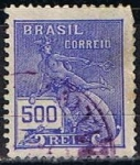 Stamps Brazil -  Scott  254  Mercury (5)