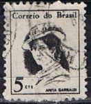 Sellos de America - Brasil -  Scott  1039  Anita Garibaldi (2)