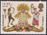 Stamps : Europe : United_Kingdom :  EUROPA Y EL FOLKLORE. FIESTA DE LA COSECHA DE LAMMASTIDE