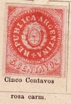Stamps : America : Argentina :  edicion 1864
