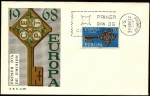 Stamps Spain -  EUROPA CEPT 1968   Llave  - SPD