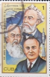 Stamps Cuba -  XX ANIVERSARIO DEL PRIMER HONBRE EN ESPACIO