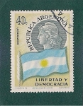 Stamps : America : Argentina :  Libertad y Democracia
