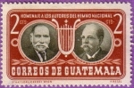 Sellos de America - Guatemala -  R. Alvarez O y J. Joaquin P