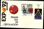 Stamps Spain -  Exposición universal  Sevilla  92 - La era de los descubrimientos  - SPD