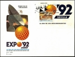 Stamps Spain -  Exposición universal  Sevilla  92 - HB  la era de los descubrimientos  Sevilla siglo XVII - SPD