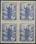 Stamps Chile -  Scott 289 - Cristo de los Andes, Emblema de Chile