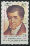 Stamps Chile -  Scott 661 - Hombres Ilustres de Honduras