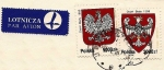 Stamps Poland -  Escudo de armas de Polonia Aguila Polaca  de 1295 y de 1990 