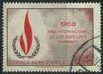 Sellos del Mundo : America : Chile : Scott 382 - 1968 Año Intern. Derechos Humanos