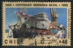 Sellos de America - Chile -  Scott 840 - Cent. Ingeniería Naval