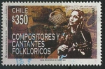 Stamps Chile -  Scott 1258 - Compositores y Cantantes Folkloricos