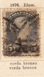 Stamps : America : Canada :  Reina Victoria Ed 1876