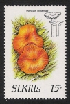 Stamps America - Saint Kitts and Nevis -  SETAS-HONGOS: 1.216.001,00-Hygrocybe occidentalis