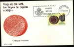 Stamps Spain -  Viaje de SS. MM. los Reyes a Méjico - calendario solar Azteca - SPD