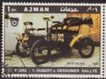 Sellos de Asia - Emiratos Árabes Unidos -  Ajman 1970 Michel 613 Sello * Cars Wartburg 1868 Aniv. Hubert v. Herkomer Rallye 1Dh Preobliteré