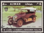 Stamps United Arab Emirates -  Ajman 1970 Michel 615 Sello * Cars Benz 14/30 1909 Aniv. Hubert v. Herkomer Rallye 4Dh Preobliteré 