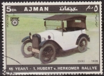 Sellos del Mundo : Asia : Emiratos_�rabes_Unidos : Ajman 1970 Michel 616 Sello * Cars Dixi 1928 Aniv. Hubert v. Herkomer Rallye 5Dh Preobliteré 