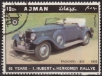 Sellos de Asia - Emiratos �rabes Unidos -  Ajman 1970 Michel 618 Sello * Cars Packard 833 1930 Aniv. Hubert v. Herkomer Rallye 10Dh Preobliteré