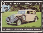Stamps United Arab Emirates -  Ajman 1970 Michel 619 Sello * Cars Maybach SW38 1936 Aniv. Hubert v. Herkomer Rallye 2Rls Preobliter