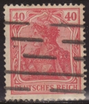 Stamps Europe - Germany -  Alemania 1902 Scott 72 Sello Âº AlegorÃ­a Germania 5 Pfennig Deutsches Reich Allemagne Duitsland