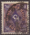 Stamps : Europe : Germany :  Alemania 1922 Scott 182 Sello º Post Horn 20 Deutsches Reich Allemagne Germany Germania Deutschland