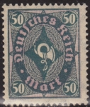 Stamps Germany -  Alemania 1922 Scott 184 Sello ** Post Horn 50 Deutsches Reich Allemagne Germany Germania Deutschland