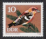 Stamps : Europe : Germany :  AVES: 2.152.102,00-Loxia leucoptera