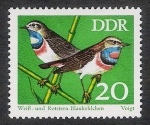 Stamps : Europe : Germany :  AVES: 2.152.104,00-Erithacus svecicus svecicus