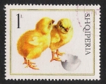 Stamps : Europe : Albania :  AVES: 2.101.158,00-Gallus gallus