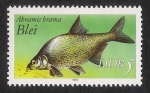 Stamps Germany -  PECES: 3.152.051,00-Abramis brama