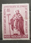 Sellos del Mundo : Europa : Vaticano : XI CENTENARIO DEL APOSTOLADO DE SAN CIRILO Y SAN METODIO