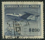 Stamps Chile -  Scott C188 - Monoplano Beechcraft