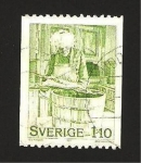 Stamps Sweden -  990 - preparando bacalao