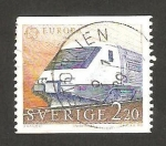Sellos de Europa - Suecia -  1477 - Europa Cept, ferrocarril