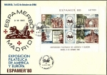 Stamps Spain -  Espamer 80  - HB -  Madrid  La Cibeles - SPD 