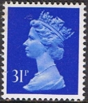 Stamps United Kingdom -  ISABEL II TIPO MACHIN 4/9/90