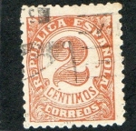 Stamps : Europe : Spain :  678-  Cifras. República Española.