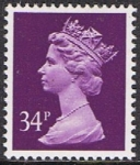 Stamps United Kingdom -  ISABEL II TIPO MACHIN 10/9/91